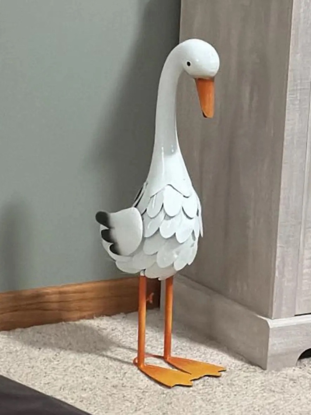 Belavi Goose Tall Garden Statue - Picture 4 of 4